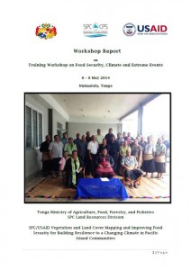 Tonga FSCC Workshop Report